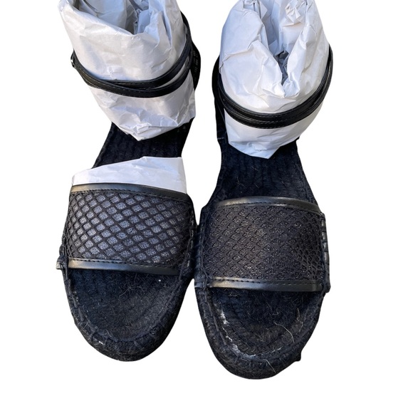 Anthropologie Platform Espadrille Sandals Size 7.5 black - Picture 2 of 5
